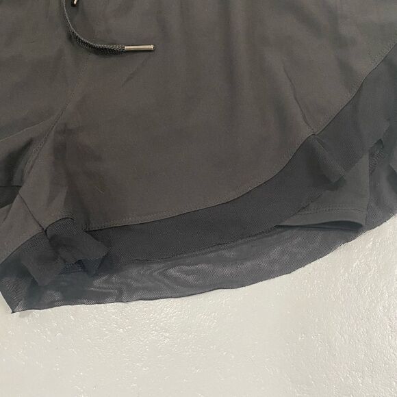 Altar’d State | Black Shorts with Mesh Trim - Picture 4 of 14